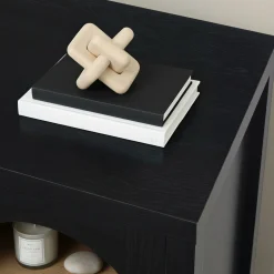 Sasha Modern Arched Glass Accent Cabinet