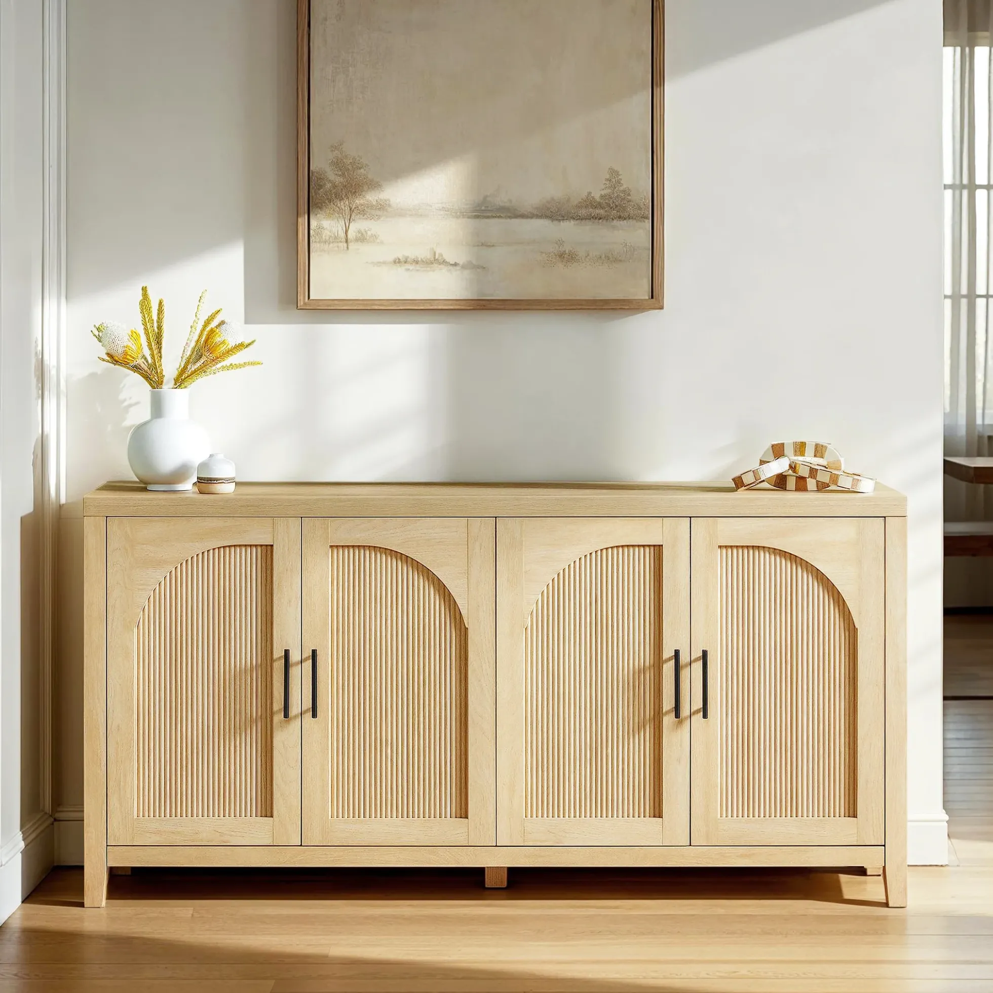 Sasha Modern Reeded Sideboard / TV Stand