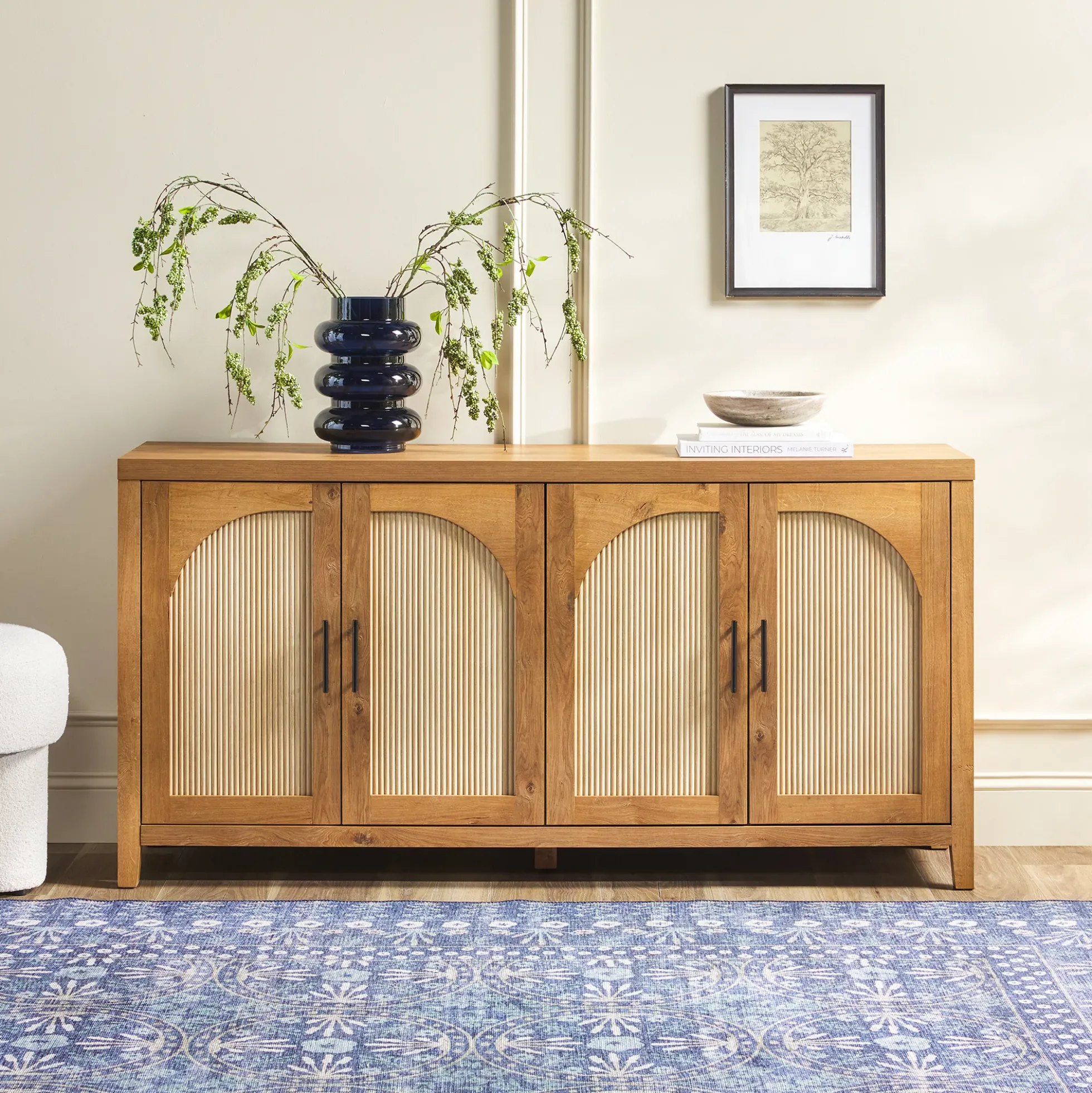 Sasha Modern Reeded Sideboard / TV Stand
