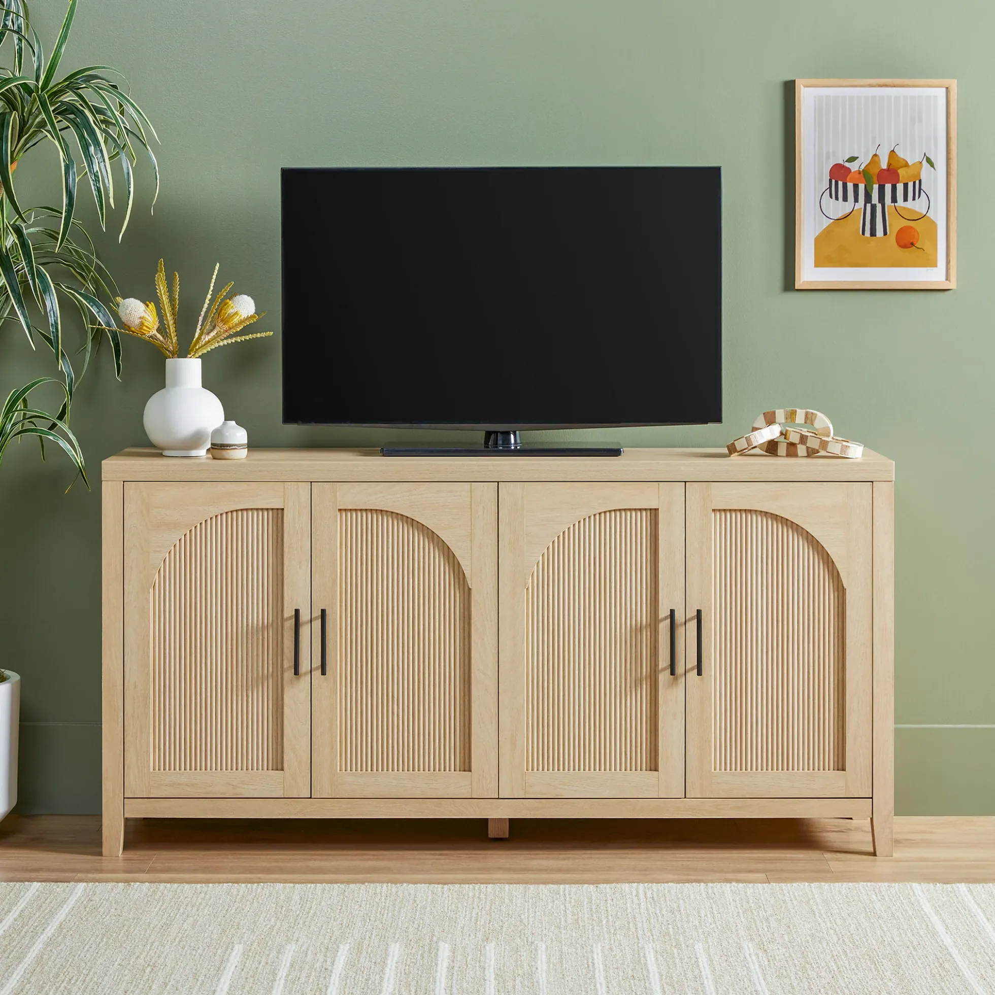 Sasha Modern Reeded Sideboard / TV Stand