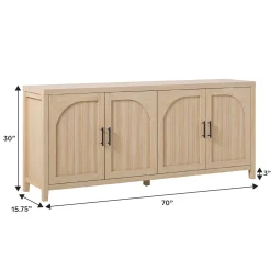 Sasha Modern Reeded Sideboard / TV Stand
