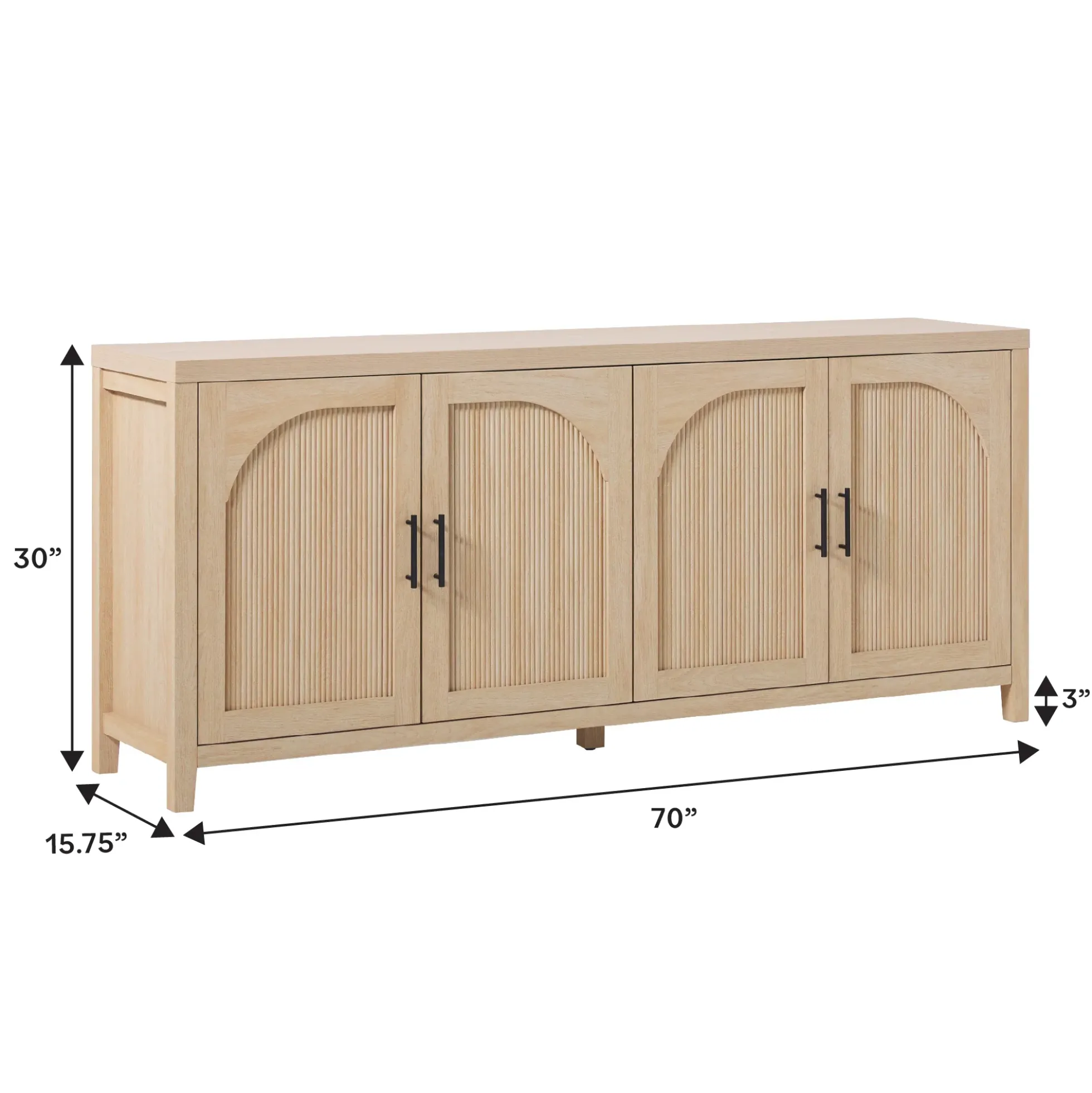 Sasha Modern Reeded Sideboard / TV Stand