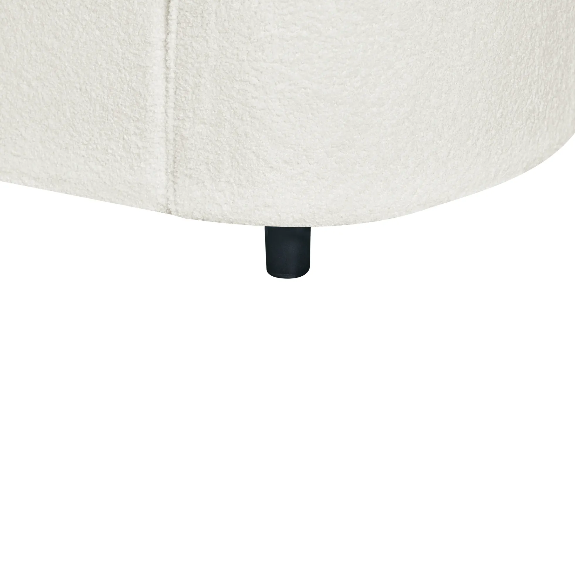 Sculptural Curved Contemporary Bouclé L-Shaped Sectional Sofa