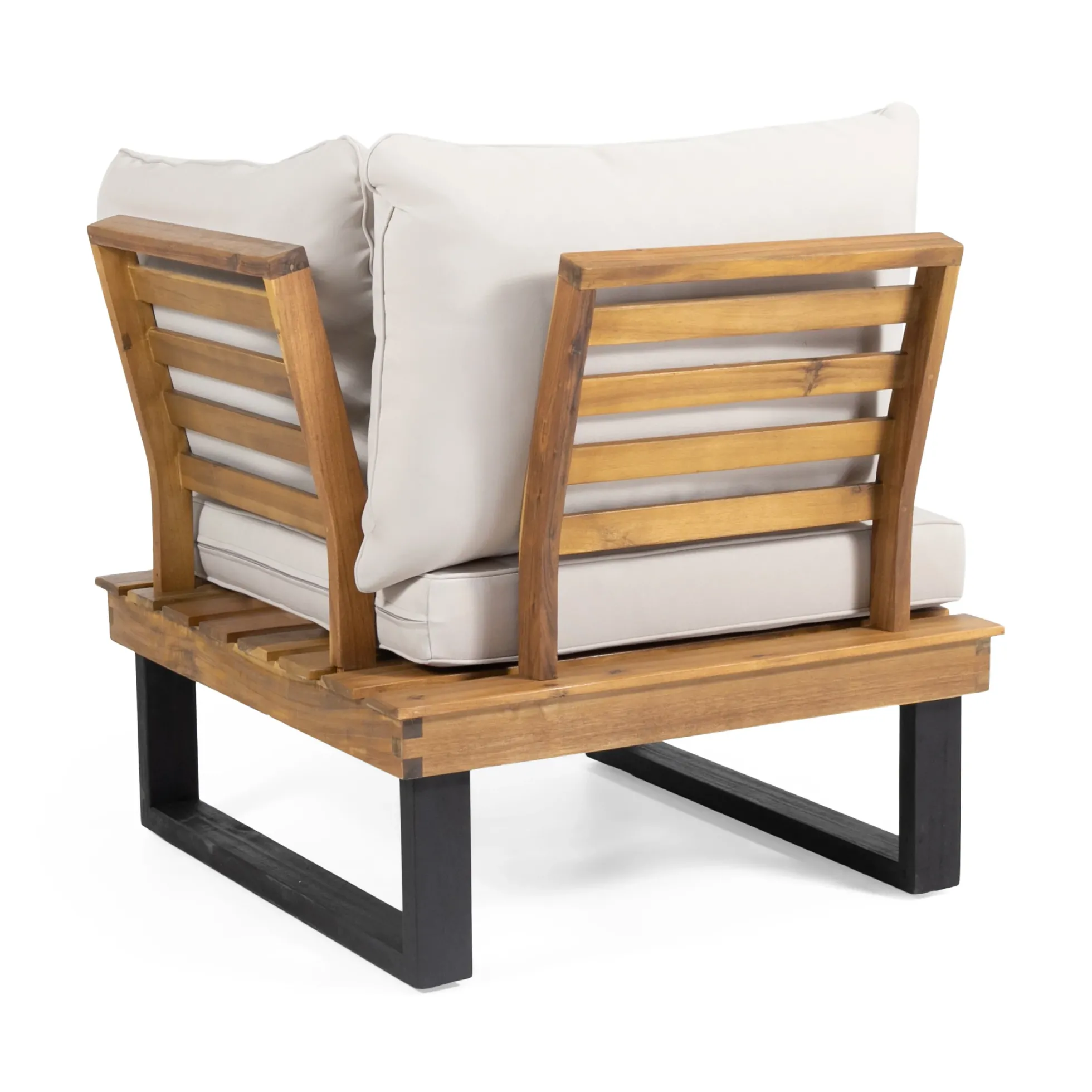 Sebastian Hand-Crafted Outdoor Patio 4-Piece Sofa Set with Water-Resistant Cushions