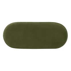 Serena 38' Oval Storage Bench Ottoman Performance Velvet