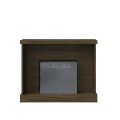Shiplap Wall Mantel Electric Fireplace
