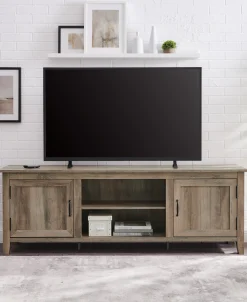 Simple Groove Door Console