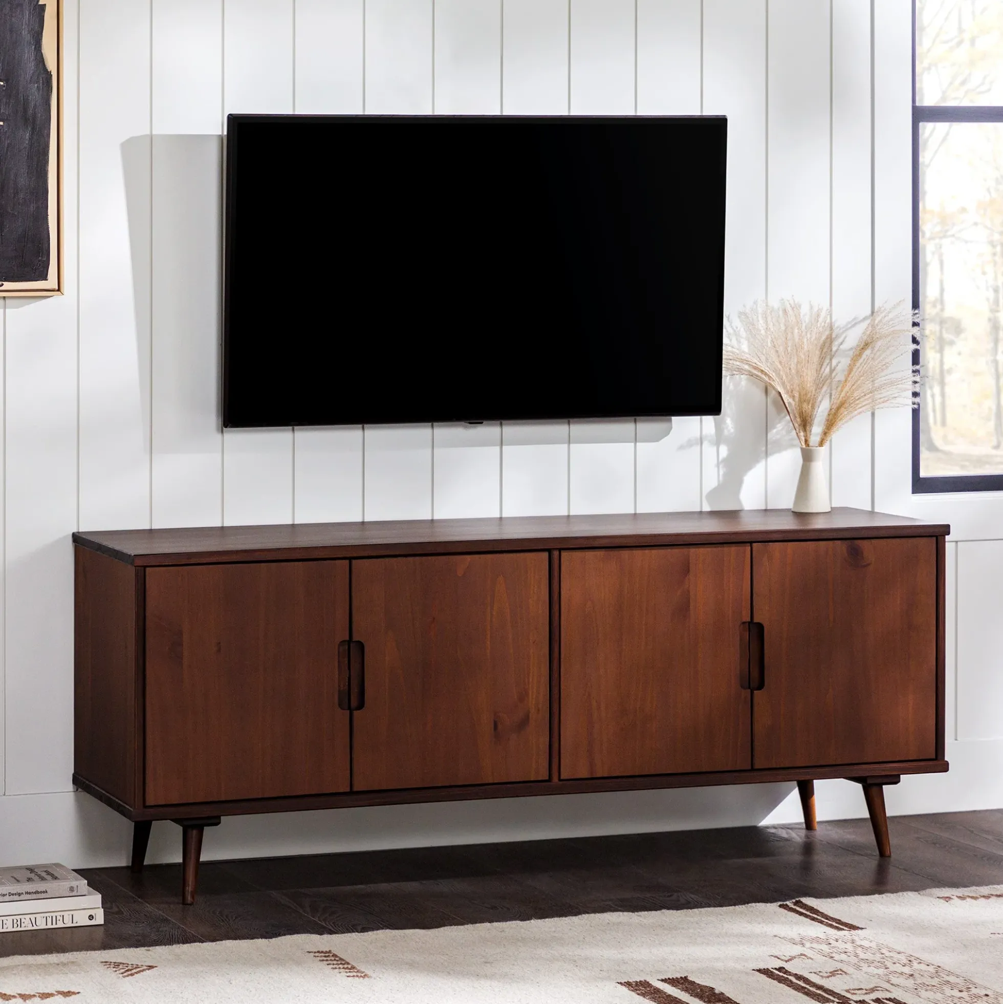 Sloane 60" 4-Door Solid Wood TV Stand