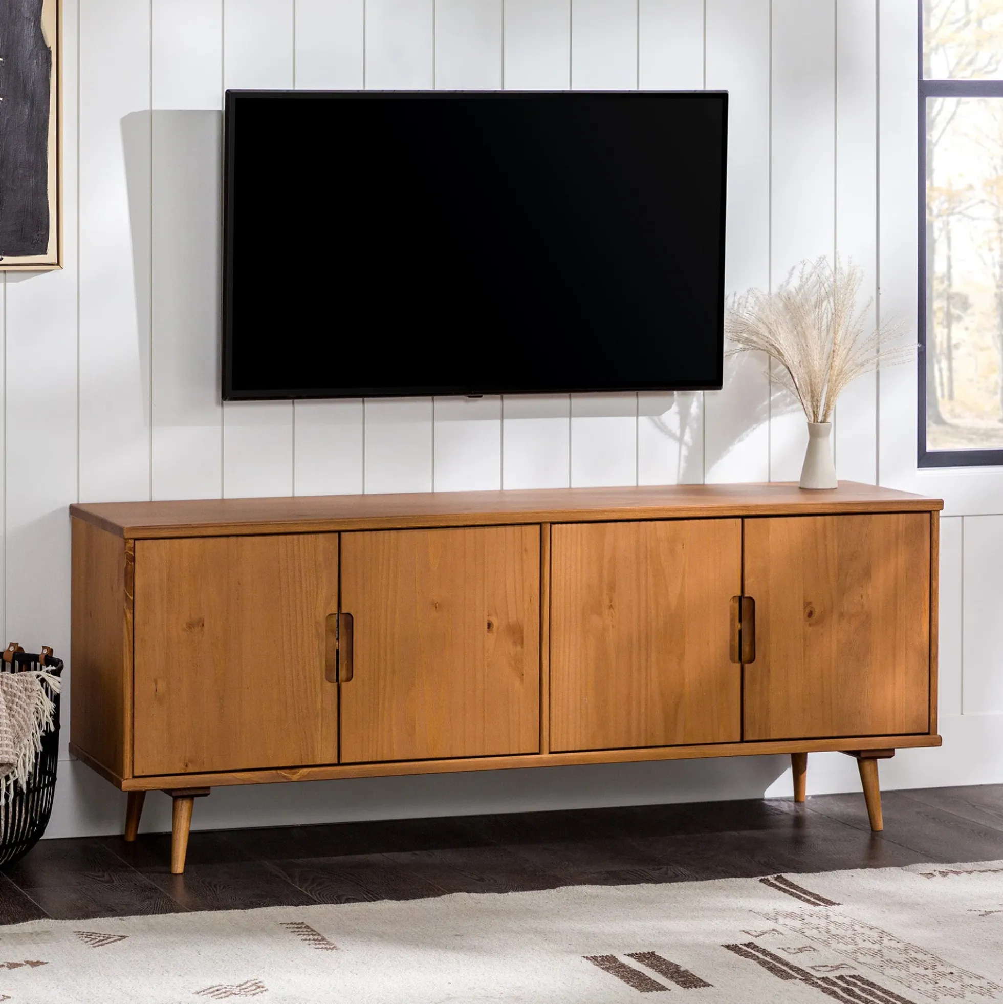 Sloane 60" 4-Door Solid Wood TV Stand