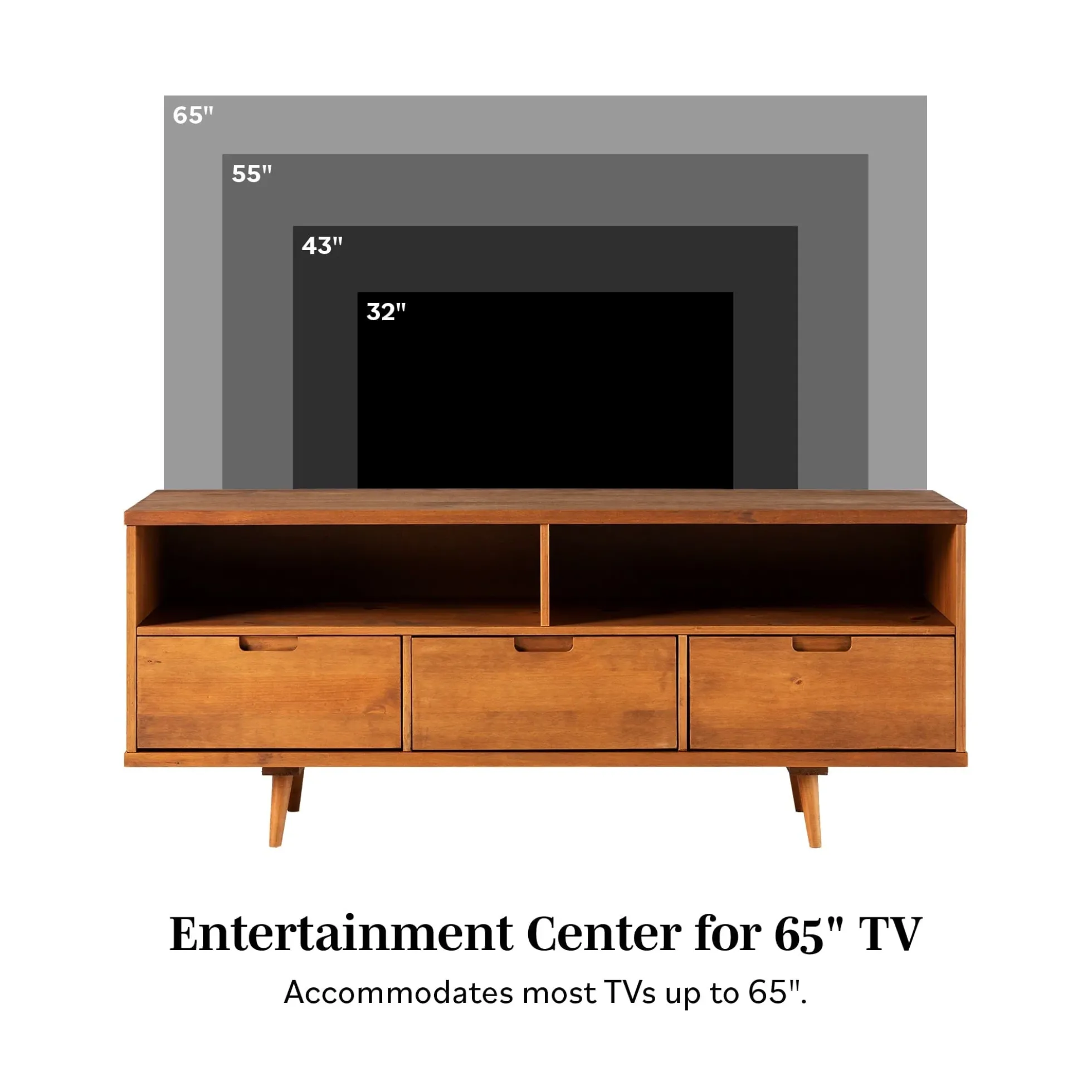 Sloane 3-Drawer Solid Wood TV Console
