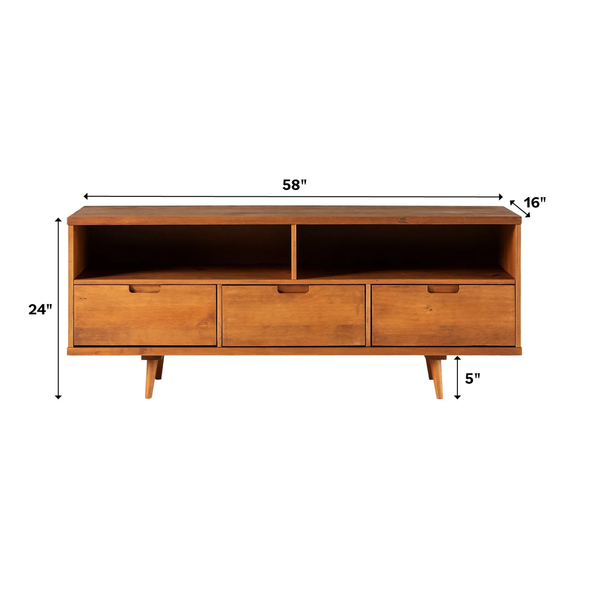 Sloane 3-Drawer Solid Wood TV Console