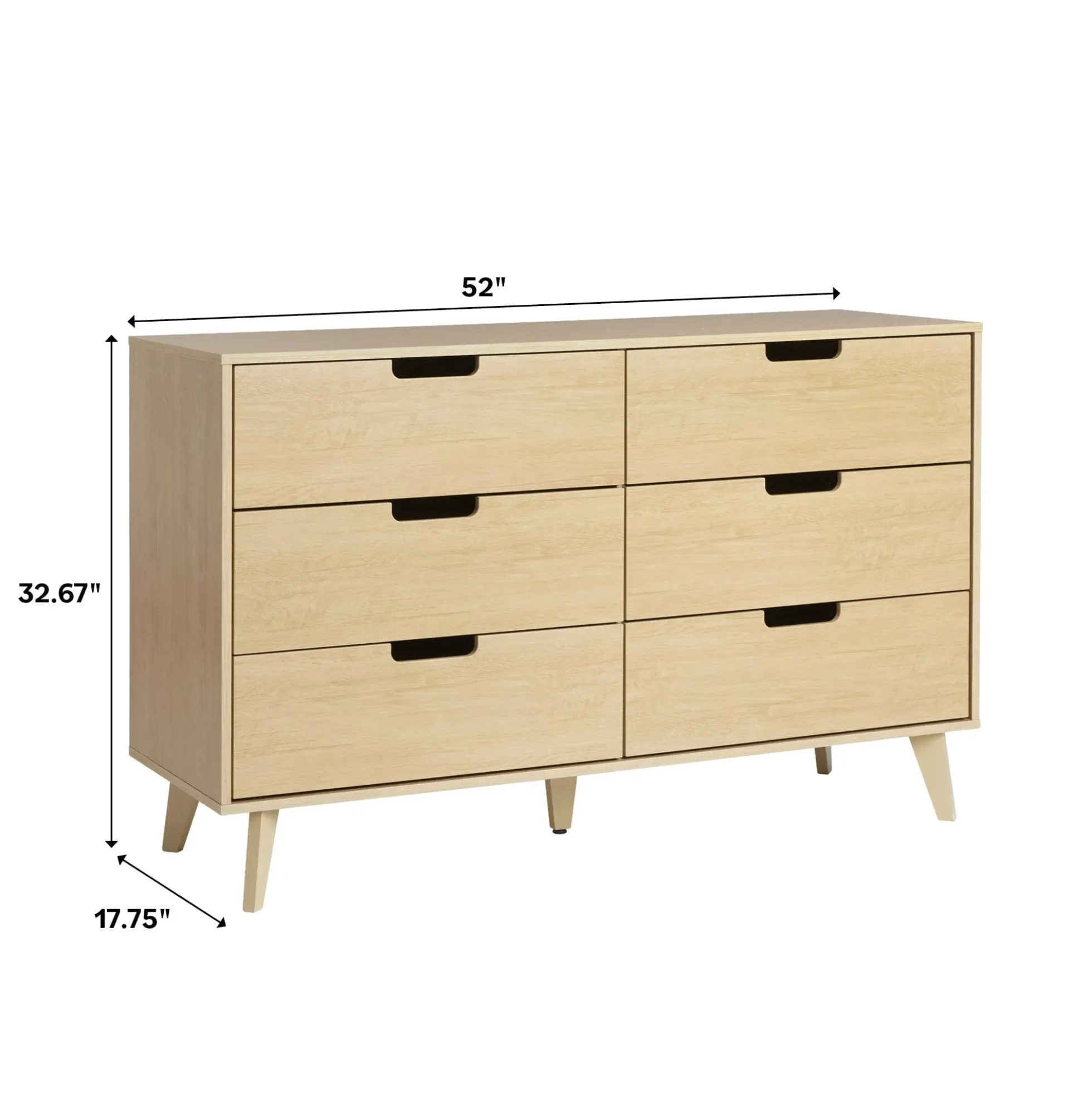 Sloane Hans Mid-Century Modern Angle-Leg Dresser