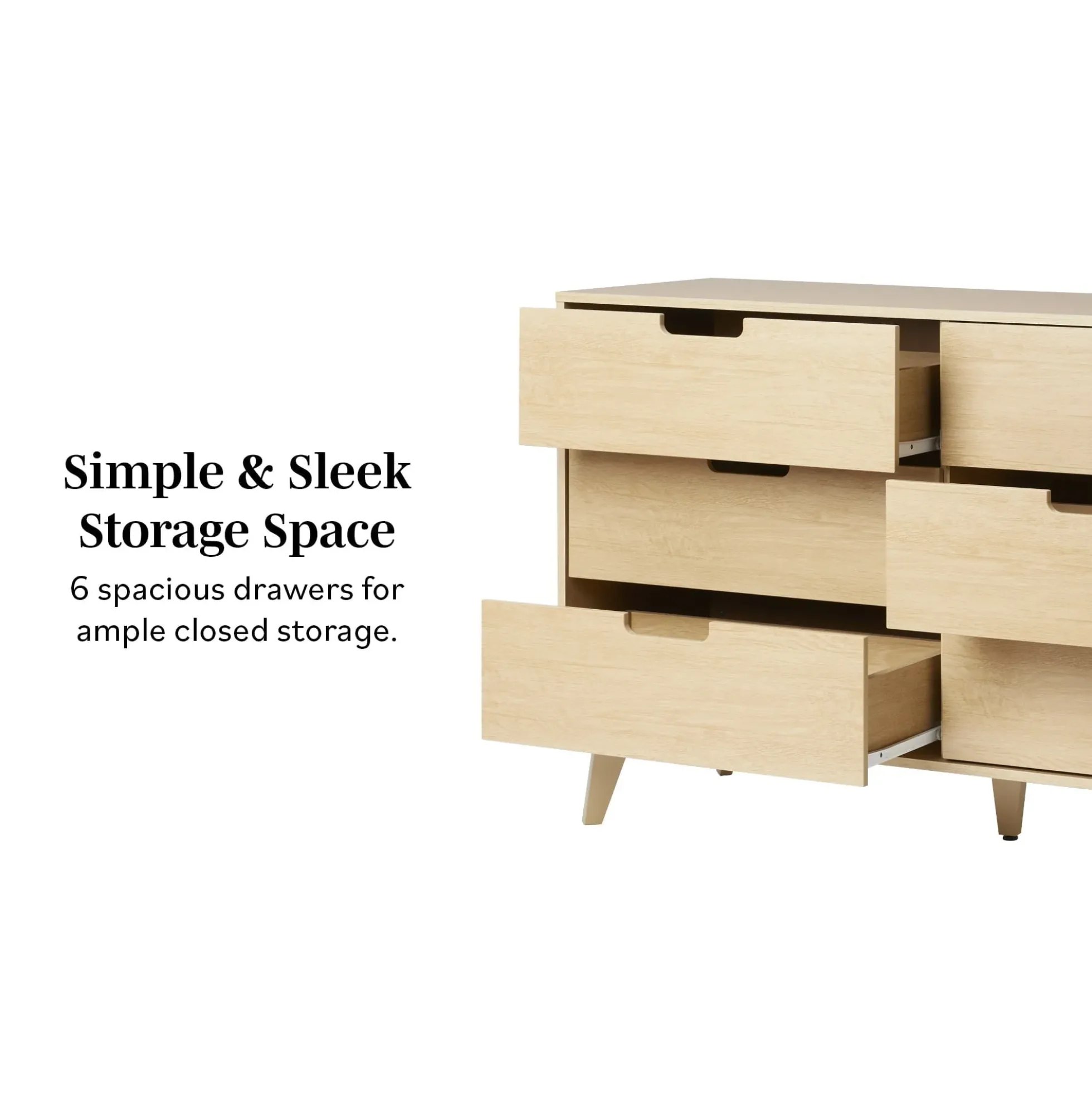Sloane Hans Mid-Century Modern Angle-Leg Dresser