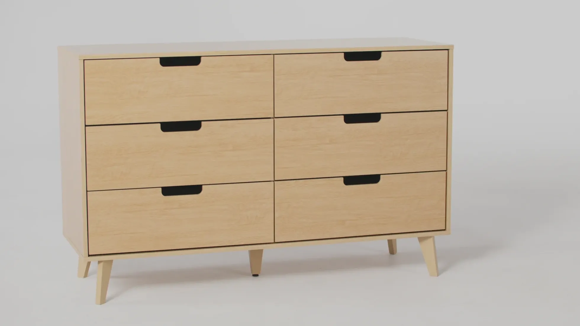 Sloane Hans Mid-Century Modern Angle-Leg Dresser