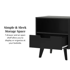 Sloane Hans Mid-Century Modern Angle-Leg Nightstand
