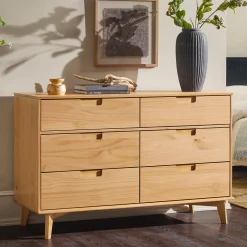 Sloane Mid Century Modern Solid Wood Dresser