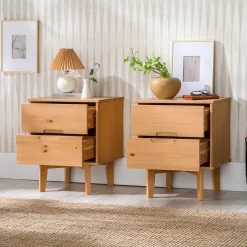 Sloane Mid Century Modern Solid Wood Nightstand