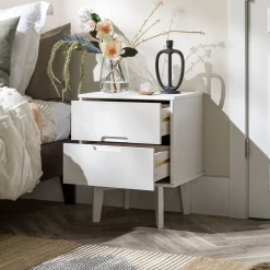 Sloane Mid Century Modern Solid Wood Nightstand