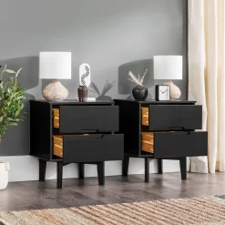 Sloane Mid Century Modern Solid Wood Nightstand
