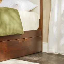 Sloane Mid-Century Modern Solid Wood Storage Bed