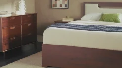 Sloane Mid-Century Modern Solid Wood Storage Bed