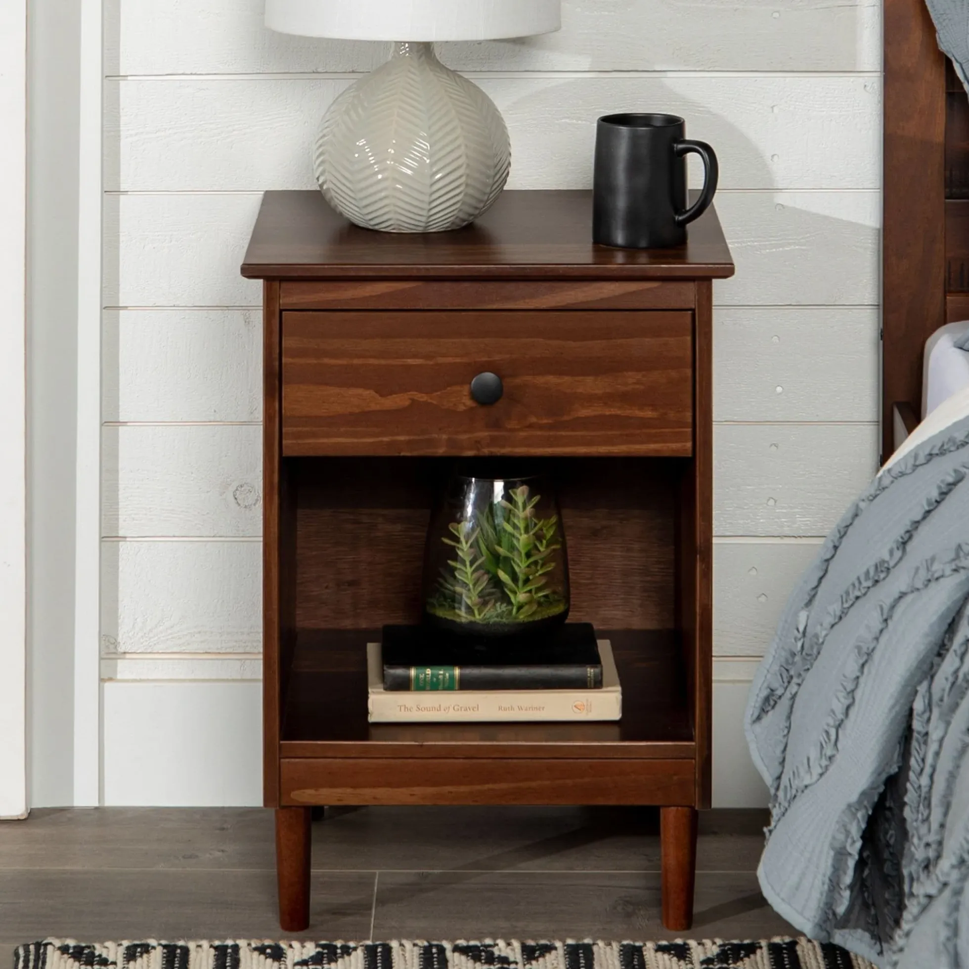 Spencer Solid Transitional Wood Nightstand