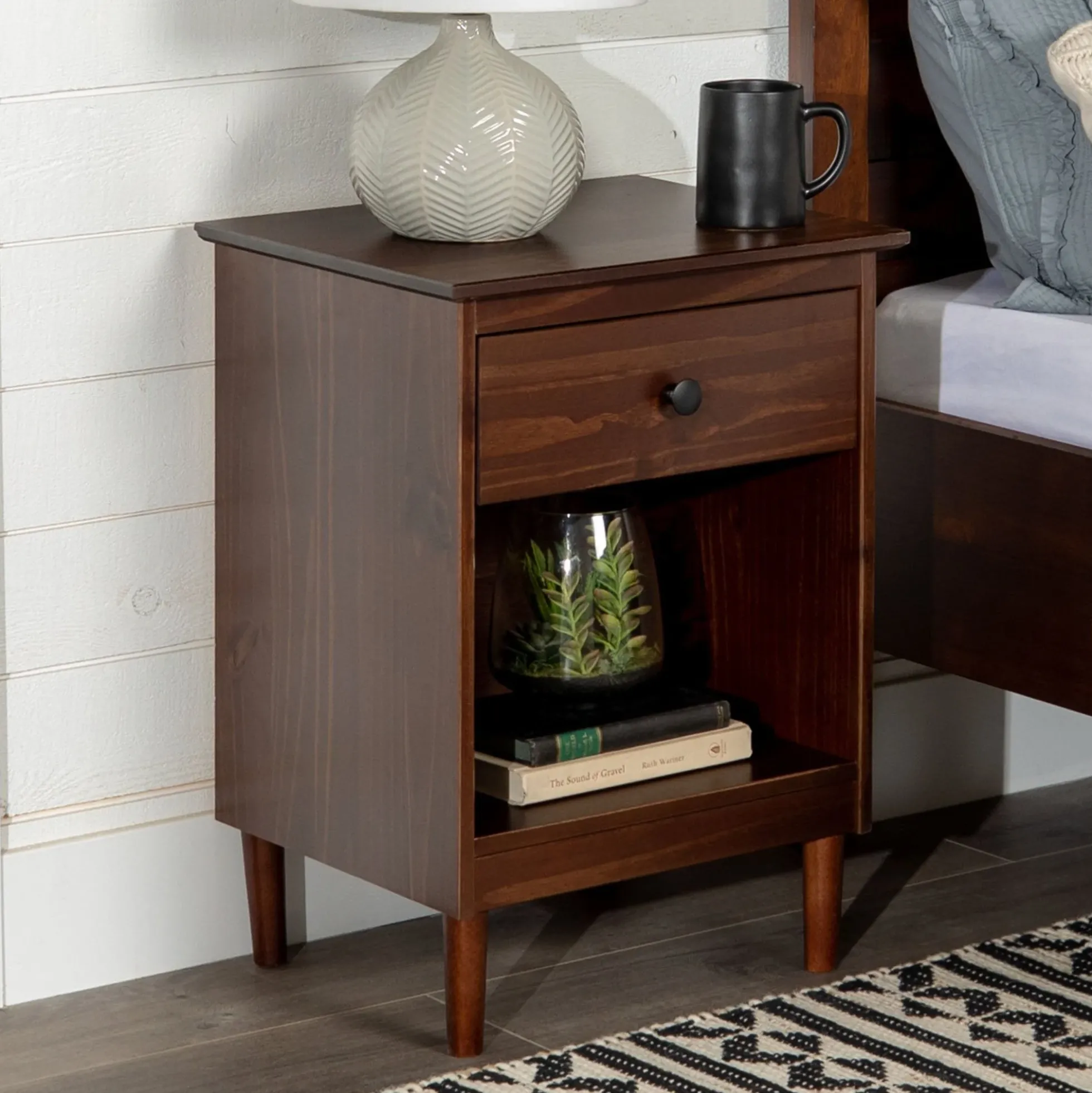Spencer Solid Transitional Wood Nightstand