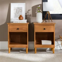 Spencer Solid Transitional Wood Nightstand