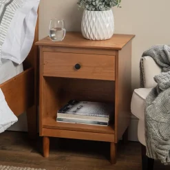 Spencer Solid Transitional Wood Nightstand