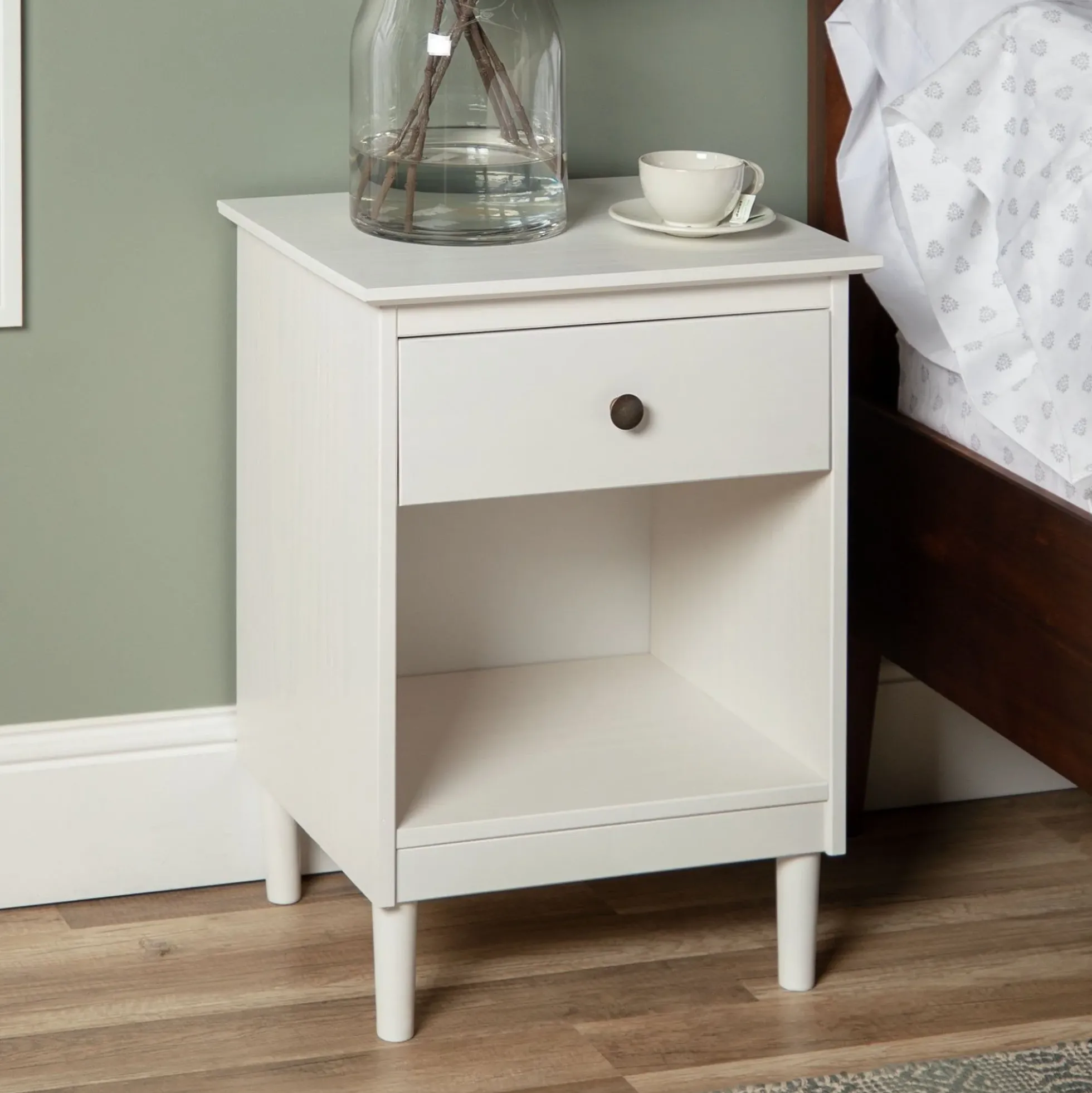 Spencer Solid Transitional Wood Nightstand