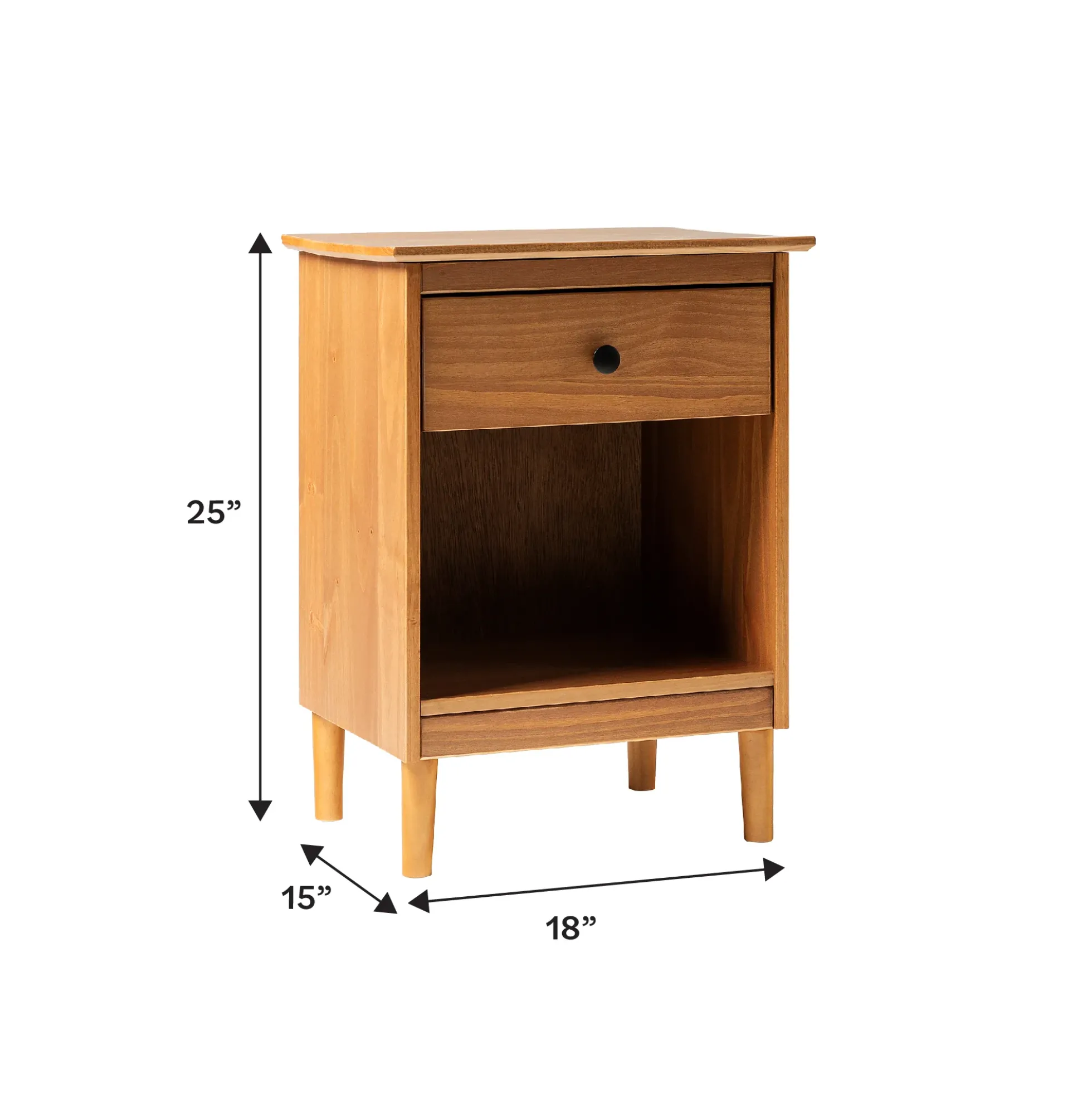 Spencer Solid Transitional Wood Nightstand