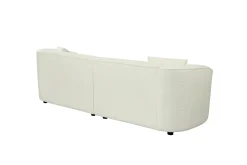 Stylish Curved Contemporary Boucle Sofa