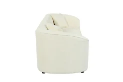 Stylish Curved Contemporary Boucle Sofa