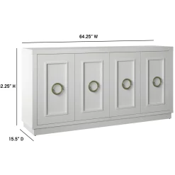 Stylish Dining Storage Double‑Door Buffet Sideboard