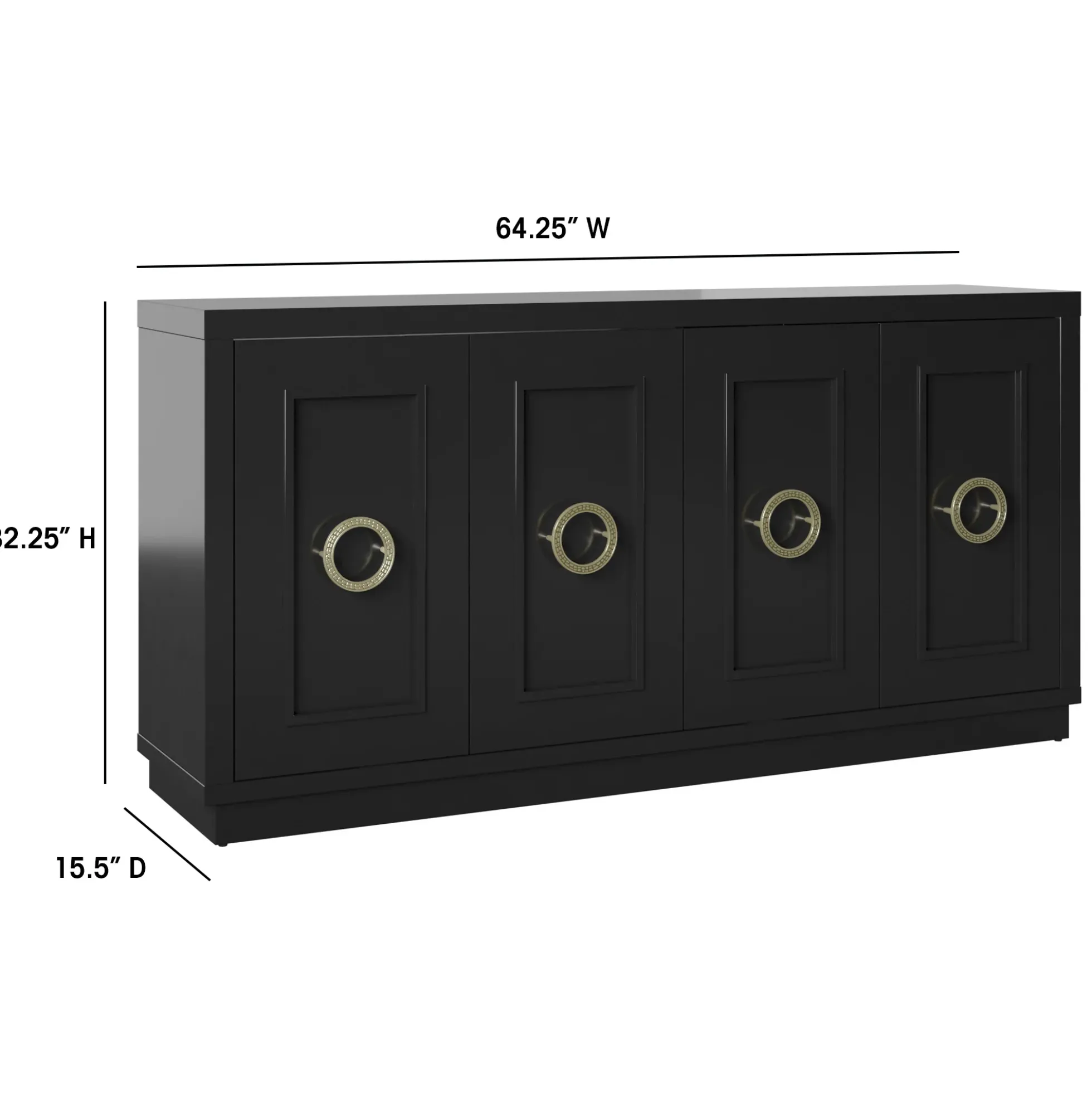 Stylish Dining Storage Double‑Door Buffet Sideboard