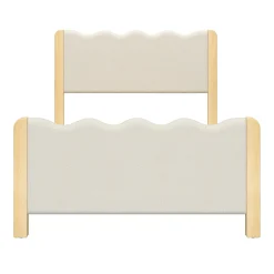 Suri Modern Wavy Boucle Upholstered Twin Bed