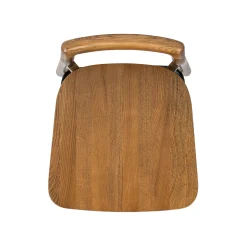 Sven 26.5' Modern Minimalist Low Back Wood Counter Stool