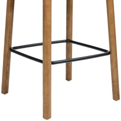 Sven 26.5' Modern Minimalist Low Back Wood Counter Stool
