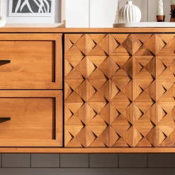 Tessa Solid Wood Prism Sideboard / TV Stand