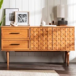 Tessa Solid Wood Prism Sideboard / TV Stand