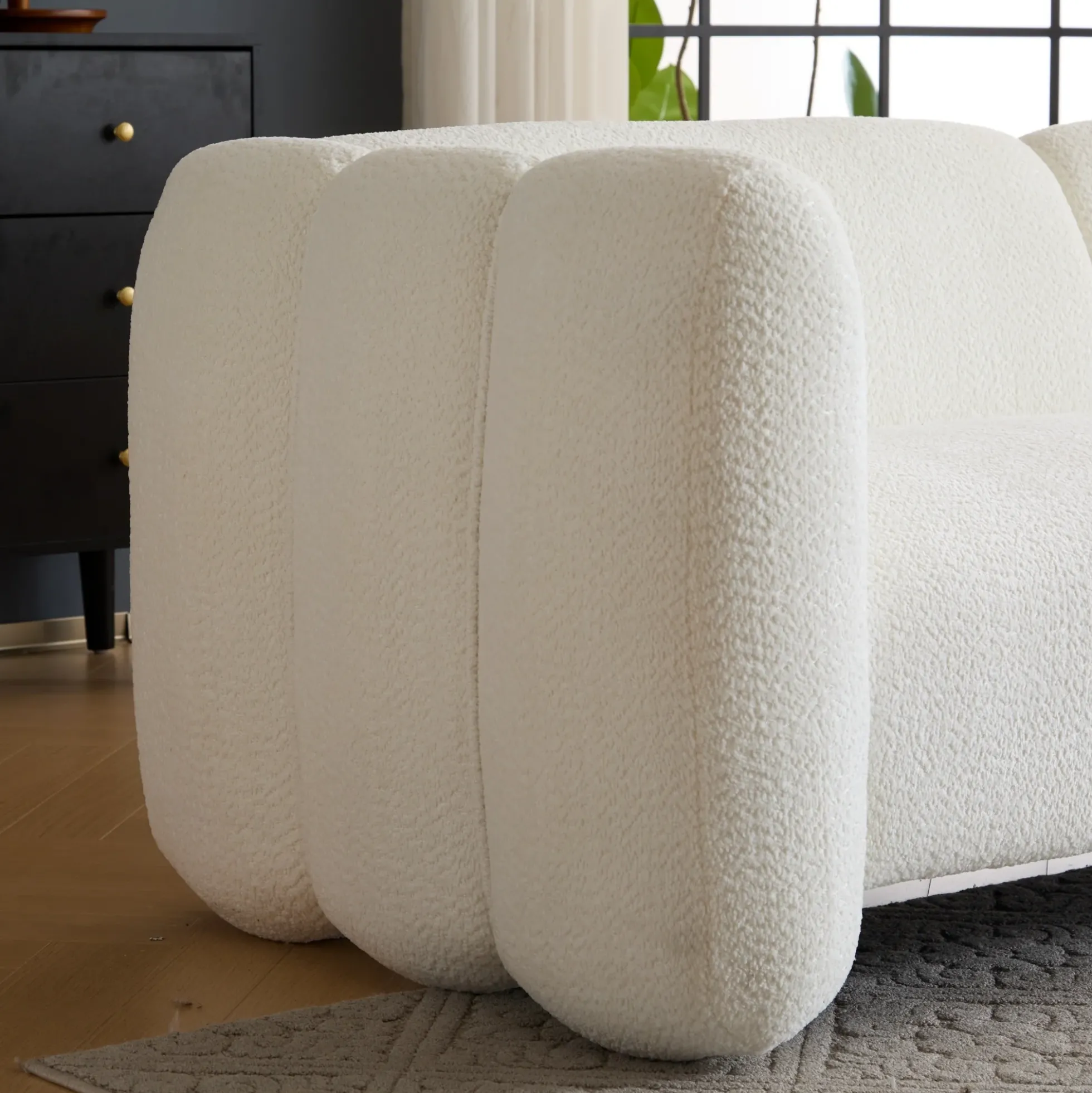 Tonson Wave Design Boucle Sofa