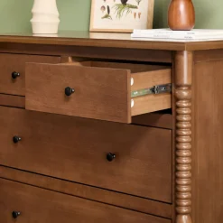 Traditional Vivienne 5-Drawer Easy Assembly Solid Wood Dresser
