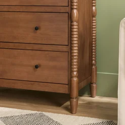 Traditional Vivienne 5-Drawer Easy Assembly Solid Wood Dresser