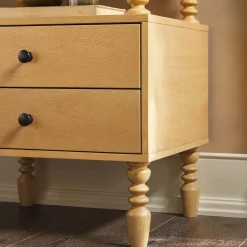 Traditional Vivienne Easy Assembly Solid Wood Nightstand