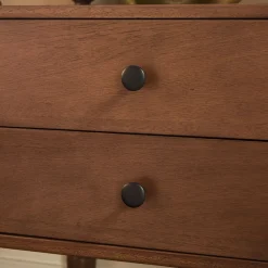 Traditional Vivienne Easy Assembly Solid Wood Nightstand