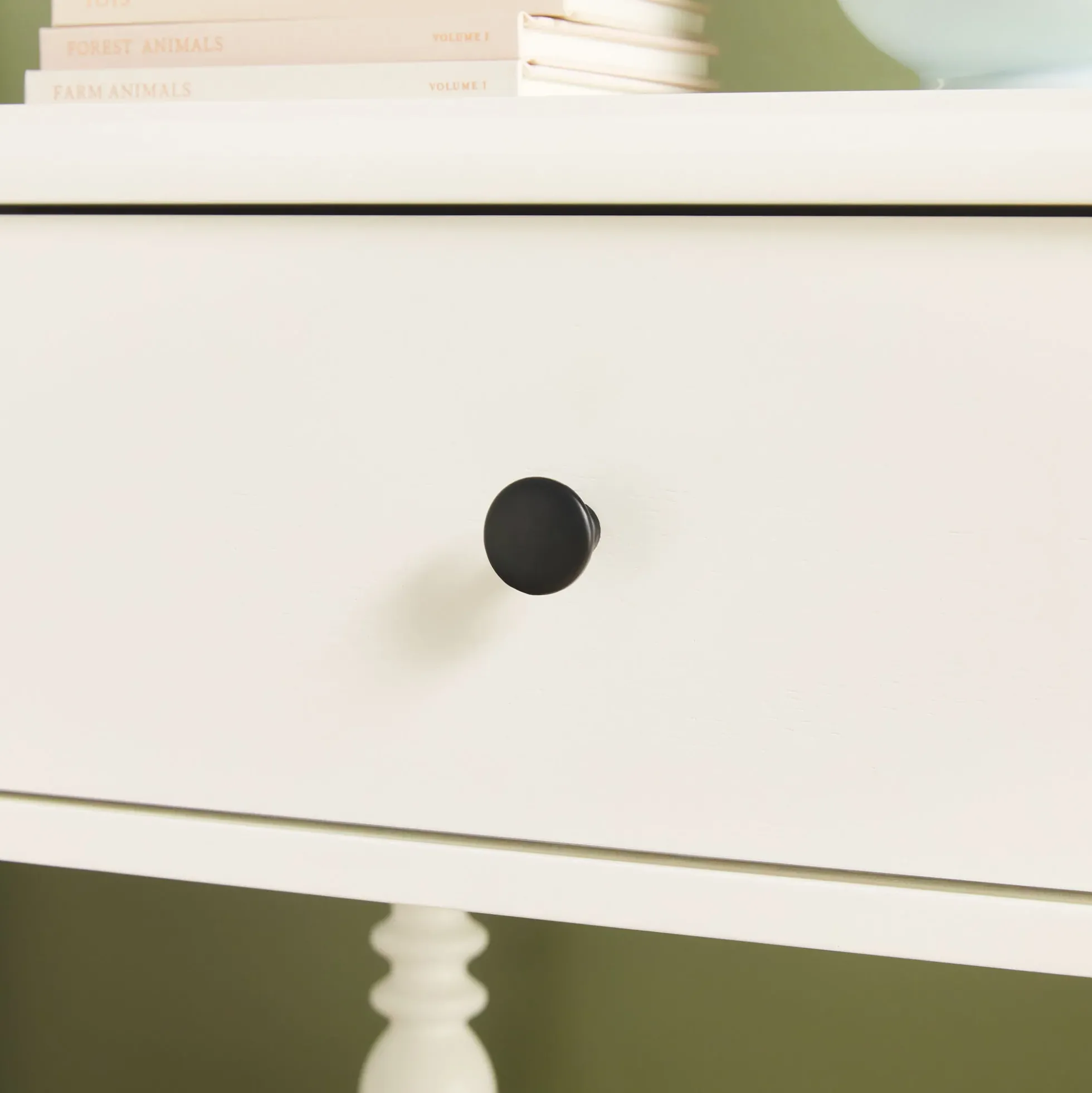 Traditional Vivienne Easy Assembly Solid Wood Nightstand