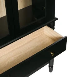 Traditional Vivienne Easy Assembly Bookcase Cabinet with Drawers