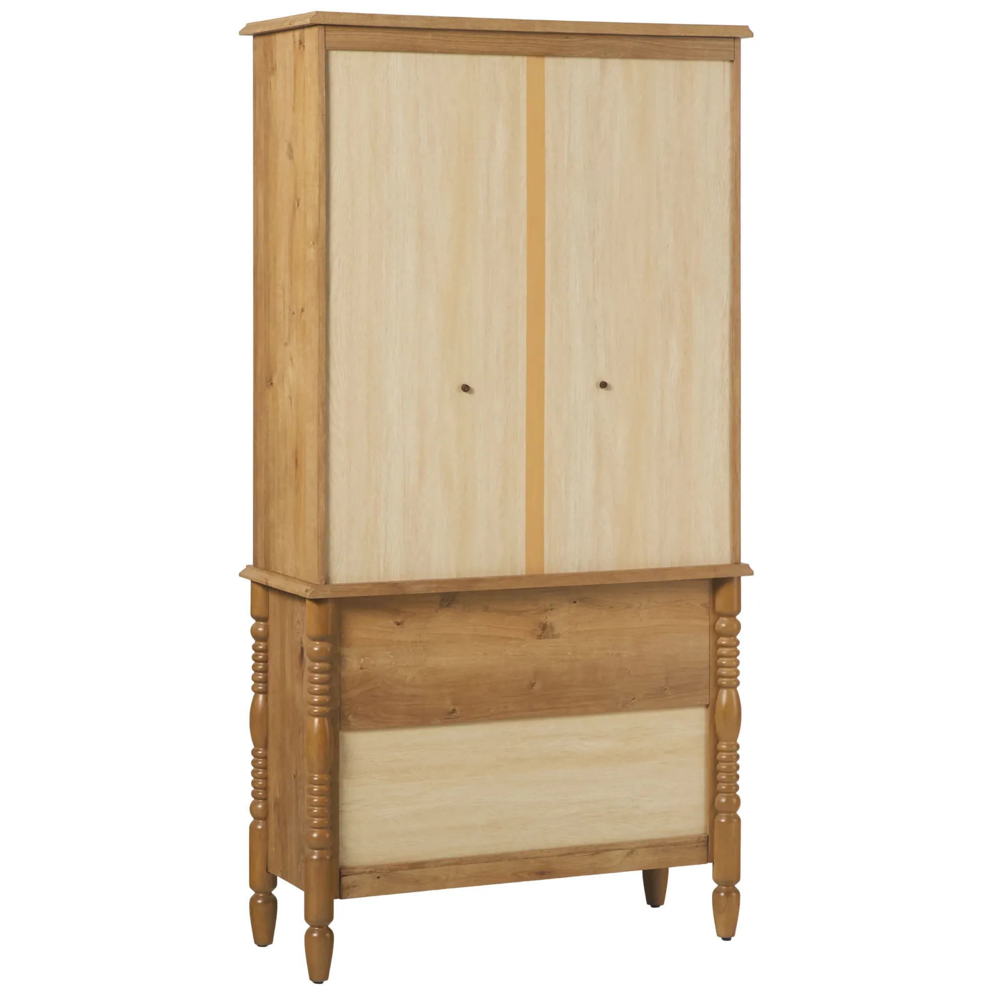 Traditional Vivienne Easy Assembly Bookcase Cabinet with Drawers