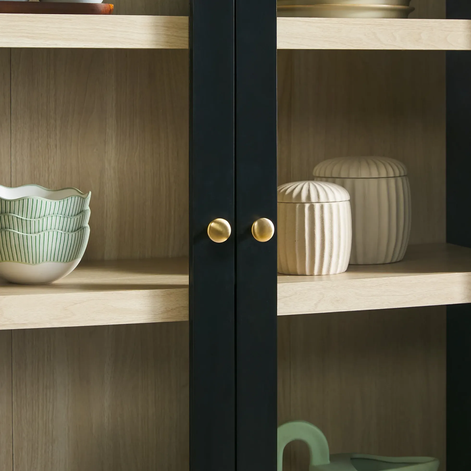 Traditional Vivienne Easy Assembly Bookcase Cabinet with Drawers