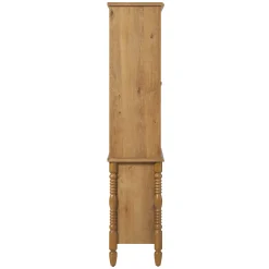 Traditional Vivienne Easy Assembly Bookcase Cabinet with Drawers